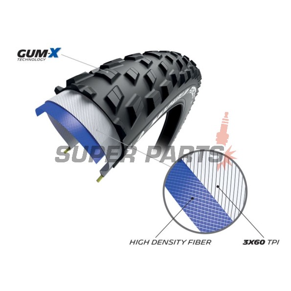 Ελαστικό ποδηλάτου -MICHELIN- 29X2.10, FORCE XC2
