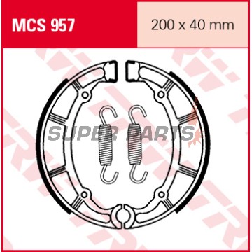 Σιαγόνες φρένων -TRW- MCS957, 200x40mm, Yamaha XJ650-750 Seca/XV535-1100 Virago-TR1/XVS650 Drag Star Classic (1980-2007)