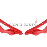 Μπροστινά πλαϊνά πλαστικά -POLISPORT- κόκκινα, HUSQVARNA TC 250/310/450 2008-2009