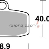 Τακάκια φρένων -BREMBO- 07GR20SX, Husqvarna TC 85, 85 BW (2014-2023), KTM SX 85, 85 BW (2012-2020)