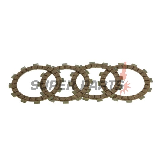 Σετ δίσκων συμπλέκτη -FERODO- FCD0636, Aprilia AF1/Classic/ET/MX/Pegaso/RS/RX/SX/Tuono 50-125, Beta RR 50, Rieju Drac/MRT/MRX/RR/SMX/Spike 50, Sherco Enduro 50, Yamaha DT/TZR 50 (1984-2019)