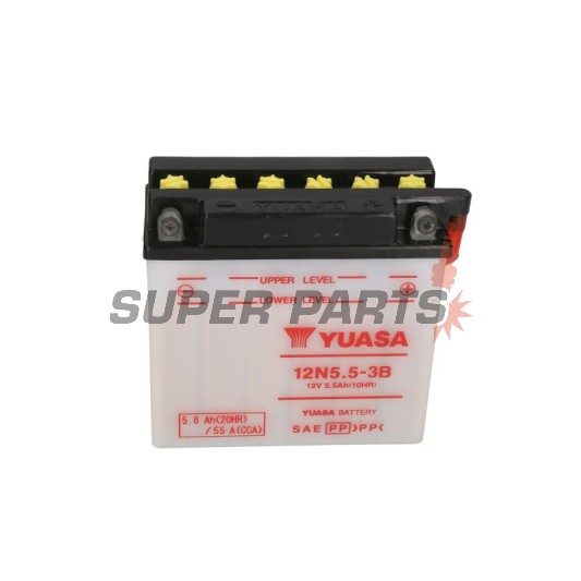 Μπαταρία -YUASA- 12N5.5-3B, 6Ah 12V