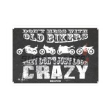 Πινακίδα γκαράζ -OXFORD- Don’t mess with bikers, 200x300mm