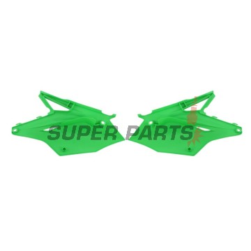 Πίσω πλαϊνά πλαστικά -POLISPORT- πράσινα, KAWASAKI KX 250 2017-2020