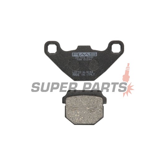 Τακάκια φρένων -RMS- 22 510 0040, Aprilia RS4 125 2011-2013, 2015, Aprilia RS4 50 2013, 2015, Benelli Zenzero 313 2012-2015, Derbi DXR 200/250 2004-2005, Hyosung SB 50 2006-2008, Hyosung SD 50 1999-2004, Keeway FLASH 2T 50 2006-2009