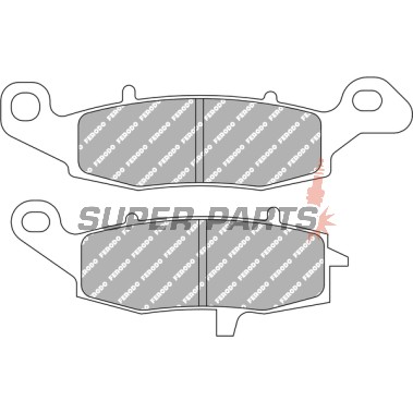 Τακάκια φρένων -FERODO- FDB2048EF, Kawasaki ER-6/Versys/KLR/VN/Z/Zephyr/ZR-7 650-1600 1996-2007, Suzuki V-Strom/Bandit/GSX 750F/SV 650/Intruder 600-1500 1998-2015