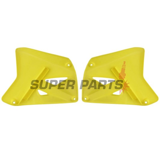 Μπροστινά πλαϊνά πλαστικά -POLISPORT- κίτρινα, SUZUKI RM 125/250 2001-2008
