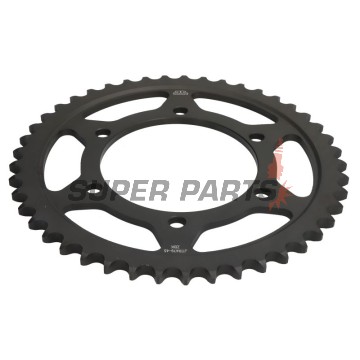 Πίσω γρανάζι -JT- JTR479,45ZBK, 45 δόντια, μαύρο ψευδάργυρος, ατσάλινο, Kawasaki GPX 600 1988-1992, 1994, 1997, 1999-2000, GPZ 500/600 1988, MZ/MUZ 1000 1000 2005, Suzuki GSX-R 1000 2009-2016, Yamaha FZ1 1000 2006-2015, FZ6 600 2004-2009, FZS 1000 2001-20