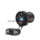 Αντάπτορας, αναπτήρας τσιγάρων -4 RIDE- 12V, 3.6A, USB 3.0 + PD (Power Delivery - type C), βολτόμετρο, 2 pin - universal