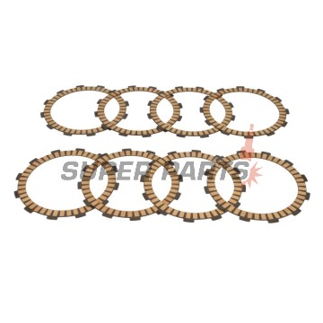 Σετ δίσκων συμπλέκτη -TRW- MCC511-8C, Husqvarna FC 250/350/450 (2014-2020), FE 250/350/450/501/501S (2013-2020), FS 450 (2015-2018), KTM EXC/EXC-F 250/300/350/450/500 Six Days (2012-2020), Freeride 350/350E (2012-2017), SX/SX-F 250/350/450 (2011