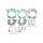 Σετ φλαντζών κυλίνδρου -WINDEROSA- KTM EXC 125 2002-2006, KTM SX 125 2002-2006, KTM SXS 125 2004