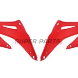 Μπροστινά πλαϊνά πλαστικά -POLISPORT- κόκκινα, HONDA CRF 450 2002-2004