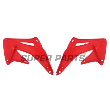Μπροστινά πλαϊνά πλαστικά -POLISPORT- κόκκινα, HONDA CRF 450 2002-2004