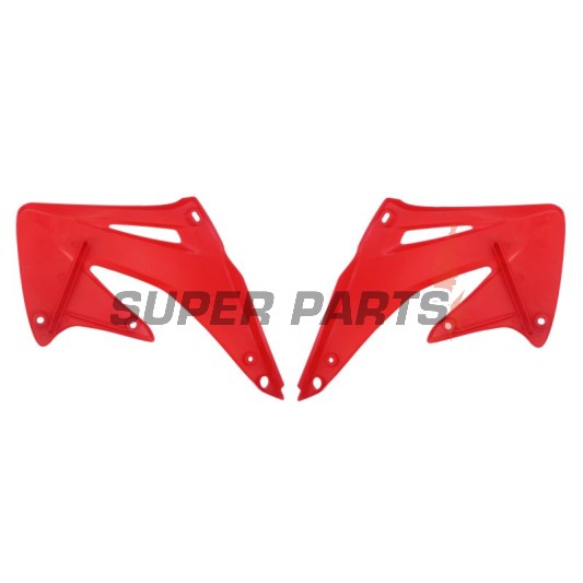 Μπροστινά πλαϊνά πλαστικά -POLISPORT- κόκκινα, HONDA CRF 450 2002-2004