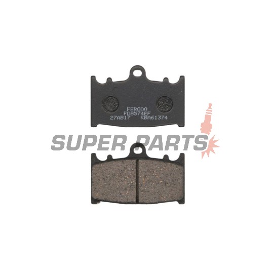 Τακάκια φρένων -FERODO- FDB574EF, Kawasaki GPZ/Versys/Vulcan/Zephyr/Ninja/ZXR/ZZR, Suzuki Bandit/GSR/GSX-F/GSX-R/RGV/SV/Intruder 250-2000 1990-2015