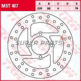 Δίσκος φρένου -TRW- MST407, 220mm, Derbi DXR 200/250 ATV + Yamaha YFM Wolverine/Raptor 350-660R + YFS Blaster 200 + YFZ Banshee 350 (1988-2008)
