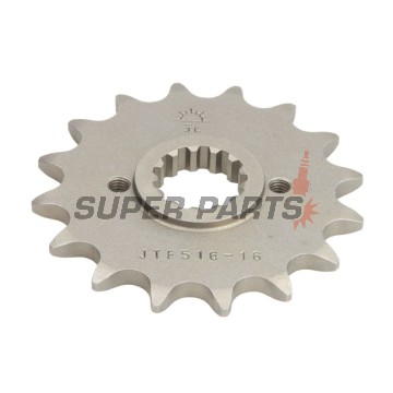 Μπροστινό γρανάζι -JT- JTF516,16, 16 δόντια, Kawasaki EL 250 1988-1999, 2001-2003, EL 252 2000, EX 250 1986-2007, GPX 250 1987-1996, KL 250 1984-2005, KL 650 1989, KLR 250 1984-2005, KLR 600 1984-1989, KLR 650 1987-1990