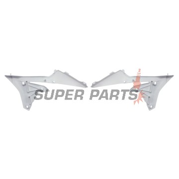 Μπροστινά πλαϊνά πλαστικά -POLISPORT- λευκά, YAMAHA WR, YZ 250/450 2014-2019