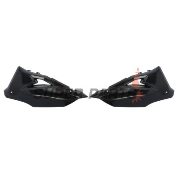 Πίσω πλαϊνά πλαστικά -POLISPORT- μαύρα, KAWASAKI KX 250/450 2019-2023