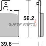 Τακάκια φρένων -BREMBO- 07BB01SP, Aprilia RS/Tuareg, Ducati Monster/SS, Cagiva Mito, Benelli Tornado, Gilera, KTM, Bimota 50-1100cc (1976-2013)