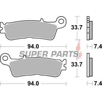 Τακάκια φρένων -BREMBO- 07YA55SD, Fantic XE 250F, 450F (2022-2023)
