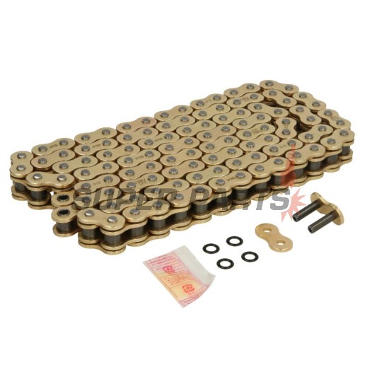 Αλυσίδα -DID- 525ZVMX2G&G-110, μέγεθος 525, 110 κρίκοι, διπλό ενισχυμένη, χρυσή