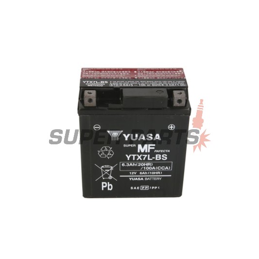 Μπαταρία -YUASA- YTX7L-BS, 6Ah 12V