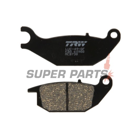 Τακάκια φρένων -TRW- MCB738, Honda CBR125R, XL125V Varadero, XLR125 (1993-2013)