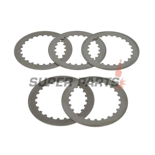 Σετ ατσάλινων δίσκων συμπλέκτη -TRW- MES326-5, Honda CBF 250 (2004-2006), CR 125 (1984-1985), CRM 125 (1990-1999), NSR 125 (1989-2003), NX 250 (1988-1995), TRX 400-450 (1998-2002), VT 500 (1984-1985), XL 350 (1985-1988), XR 250 (1984-1997)