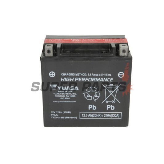 Μπαταρία -YUASA- YTX14H-BS, 13Ah 12V