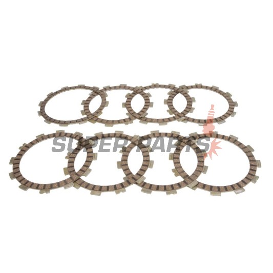 Σετ δίσκων συμπλέκτη -4 RIDE- TCS3357, Suzuki GR 650X 1983-1985, GSF 650 2005-2006/2009-2012, GSX 600F 1998-2002, GSX 750F 1998-2006