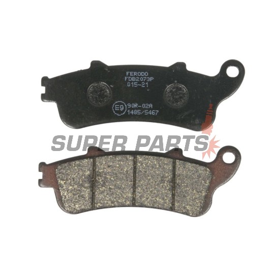 Τακάκια φρένων -FERODO- FDB2073P, Honda CBR 1100XX Blackbird 1996-1997, FES 125 Pantheon 1998-1999, Kawasaki VN 650 Vulcan/Z 650 2015-2018