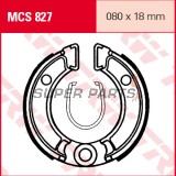Σιαγόνες φρένων -TRW- MCS827, 80x18mm, Honda NB50 Melody NC50 Express ND50 Melody NE50 Vision NP50 Melody Mini NX50 Caren QR50 XR50R Monkey Z/ZB50 Peugeot ST50 STL50 Suzuki DR-Z70 Yamaha TT-R50/50E