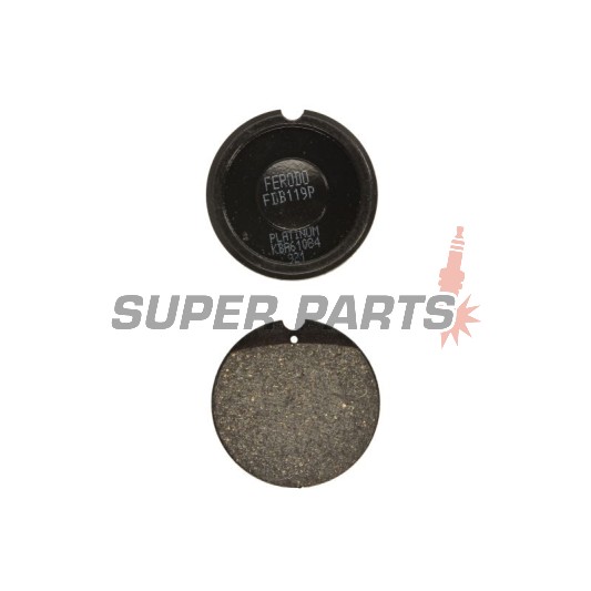 Τακάκια φρένων -FERODO- FDB119P, Honda CB 250/400F/500K/500T/550/750 Four/Supersport 1971-1978