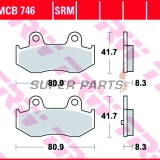 Τακάκια φρένων -TRW- MCB746SRM, sintered, Suzuki Burgman AN400/400S (2001-2005)