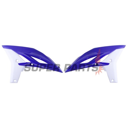 Μπροστινά πλαϊνά πλαστικά -POLISPORT- μπλε/λευκό, YAMAHA YZ 250 2010-2013