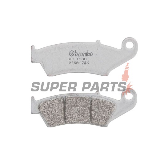 Τακάκια φρένων -BREMBO- 07KA17SX, Aprilia 450‑550cc, Beta 400‑525cc, Cannondale 400‑440cc, Gas Gas 125‑450cc, Honda 125‑750cc, Kawasaki 125‑500cc, Suzuki 125‑450cc, Yamaha 125‑450cc (1989‑2011)