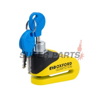 Κλειδαριά δισκόφρενου -OXFORD- Quartz XD6 6mm, κίτρινος/μαύρος