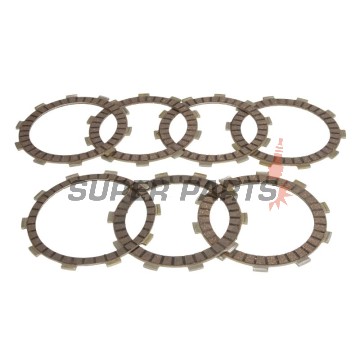 Σετ δίσκων συμπλέκτη -4 RIDE- TCS1181, Honda CB500/500S & CB650F/E (1994-2017), CBF500 ABS (2004-2008), CBR400RR/650F (1990-2017), CRM250AR (1994-1998), NSR250R (1987-1993), VT600C Shadow (1988-2003), XL600V Transalp (1987-2000), Suzuki DR-Z