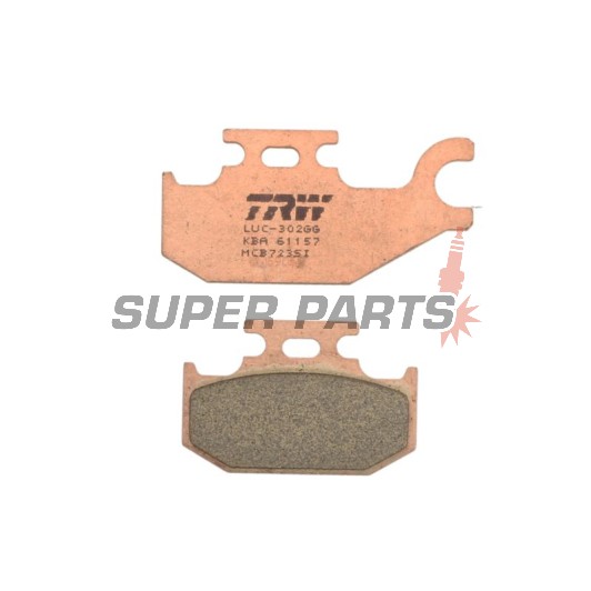 Τακάκια φρένων -TRW- MCB723SI, Bombardier DS/Outlander/Quest 330-650, Can-Am Outlander/Renegade/Maverick 250-1000, Suzuki Vinson/KingQuad 500-700, Yamaha Raptor/Rhino 660-700 (2000-2018)