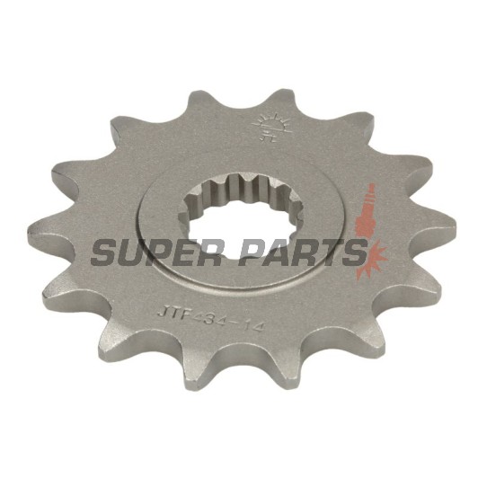 Μπροστινό γρανάζι -JT- JTF434,14, 14 δόντια, Suzuki DR 250 1982-1987, DR 400 1980-1981, DR 500 1981-1983, GF 250 1988, GN 250 1982-1999, GZ 250 1999-2000, 2004-2012, SP 370 1979-1980, SP 400 1979, TU 250 1997-2001, 2009-2019