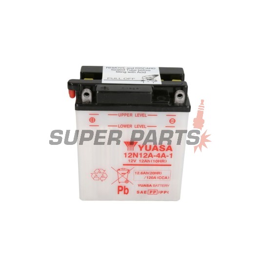 Μπαταρία -YUASA- 12N12A-4A-1, 13Ah 12V