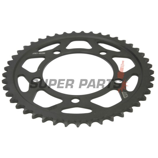 Πίσω γρανάζι -JT- JTR7,45ZBK, 45 δόντια, μαύρο ψευδάργυρος, ατσάλινο, BMW S 1000 2008-2020