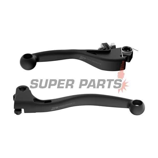 Σετ μανετών -POLISPORT- μαύρο, non-breakable, YAMAHA YZ 65-451 2009-2024