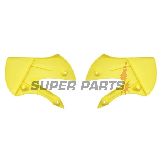 Μπροστινά πλαϊνά πλαστικά -POLISPORT- κίτρινα, SUZUKI RM 65 2003-2005