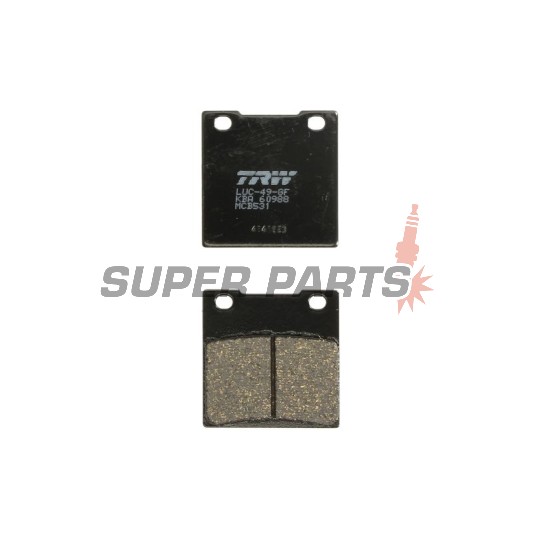 Τακάκια φρένων -TRW- MCB531, Kawasaki Z, ZR, ZRX, ZX, ZX-12R, ZX-7R, ZXR, ZZR 1979-2006; Suzuki GS, GSF, GSX, GSX-R, RF, RG, RGV, SV, TL, VX 1983-2011