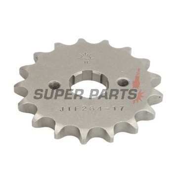 Μπροστινό γρανάζι -JT- JTF264,17, 17 δόντια, Derbi R 125 2004-2005, Senda 125 2004-2007, SM 125 2004-2006, Honda C 90 1975-1986, CBZ 125 2001, EZ 90 1993-1996