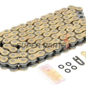 Αλυσίδα -DID- 520VX3G&B-98FB, μέγεθος 520, 98 κρίκοι, ενισχυμένη, χρυσό/μαύρη