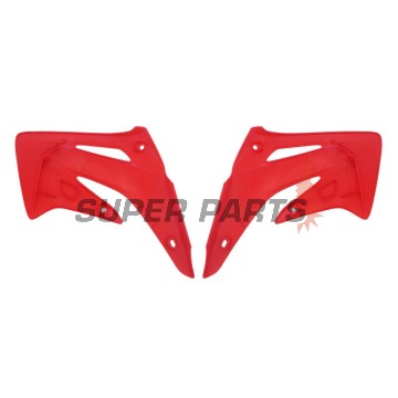 Μπροστινά πλαϊνά πλαστικά -POLISPORT- κόκκινα, HONDA CR 85 2003-2007