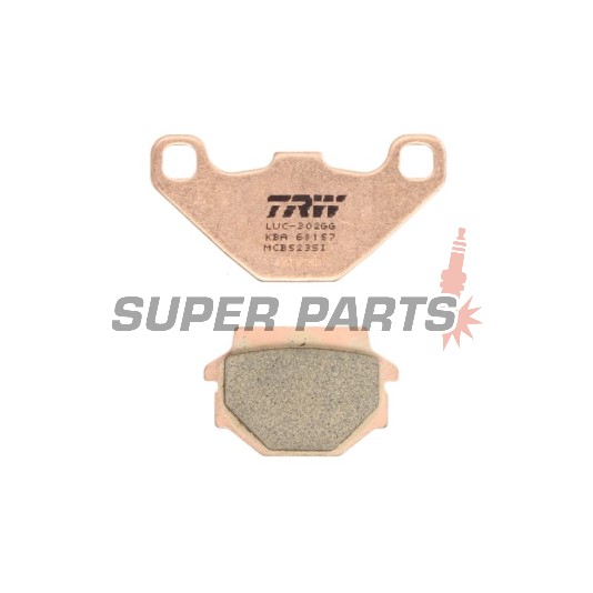 Τακάκια φρένων -TRW- MCB523SI, Aprilia RX 125, Tuareg 350/600, Husaberg FE600, MC350, Husqvarna TE350/510, WR240/250, CR125/250, Kawasaki GPZ305/500, KLR250/600/650, KLE250/500, KMX125/200, ZX-7R 750, KTM Duke 400, MX125/250/500/600, Suzuki GN125, TU125
